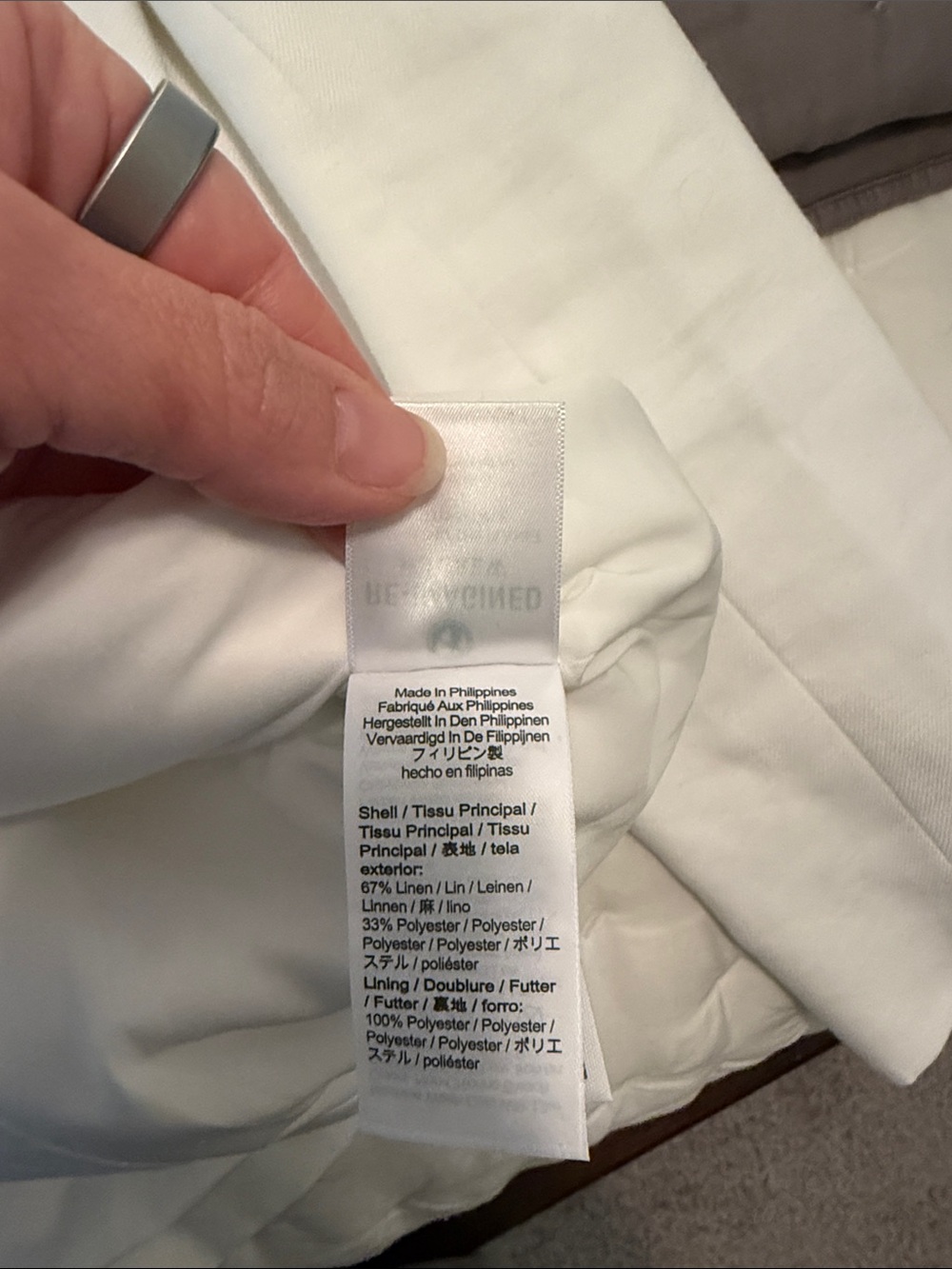 NWT J. Crew Parke Blazer White Linen - Picture 6 of 7